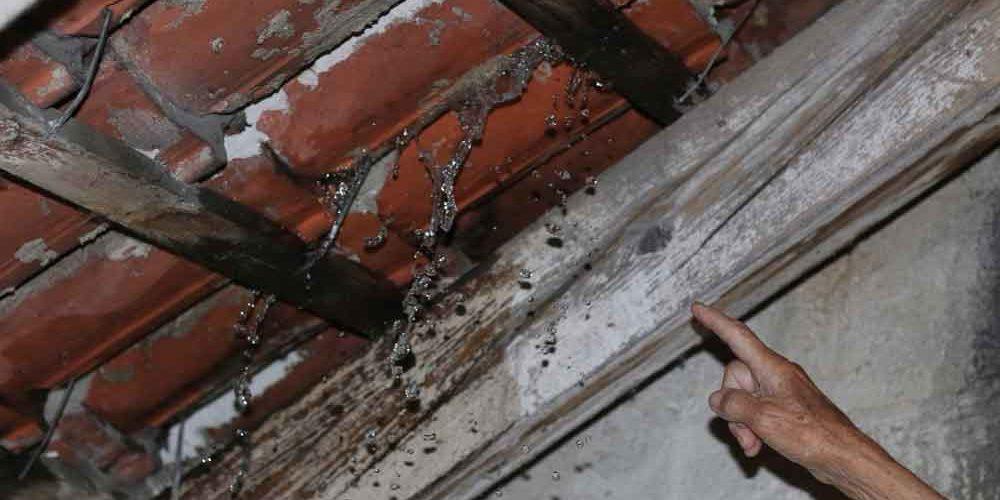Infiltration d'eau en toiture