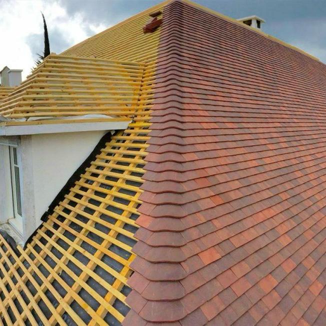 Installation toiture liteaux