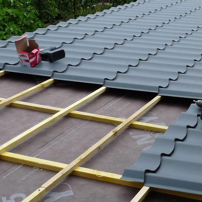 Installation toiture bac acier